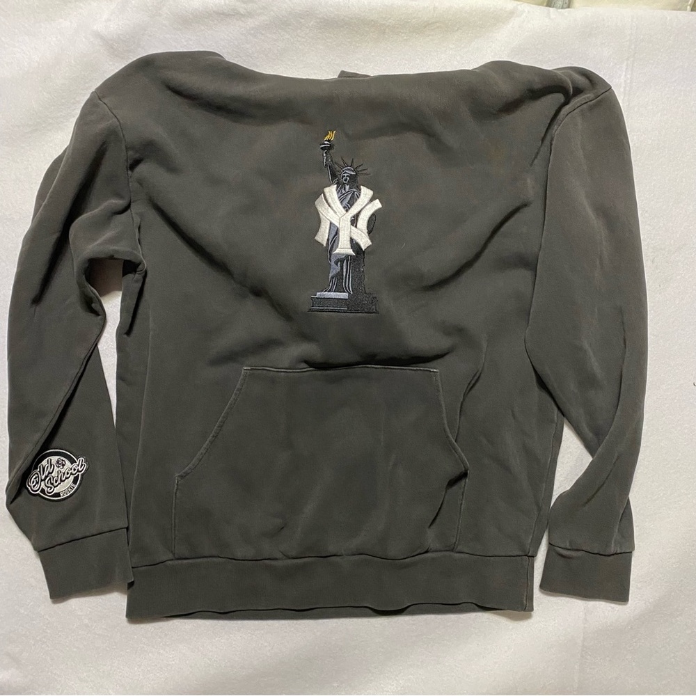 Old School Rookie New York State of Mind Grey Hoodie Large
